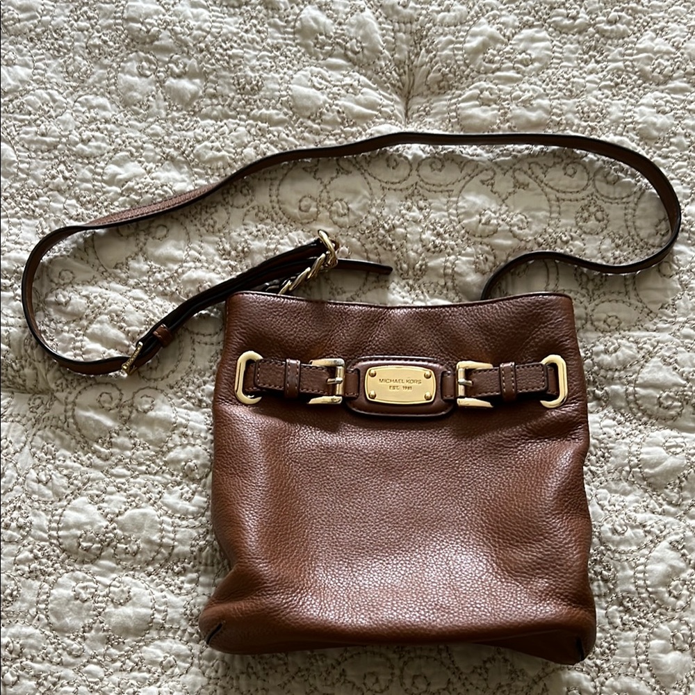 Michael Kors Chocolate Leather Shoulder Bag